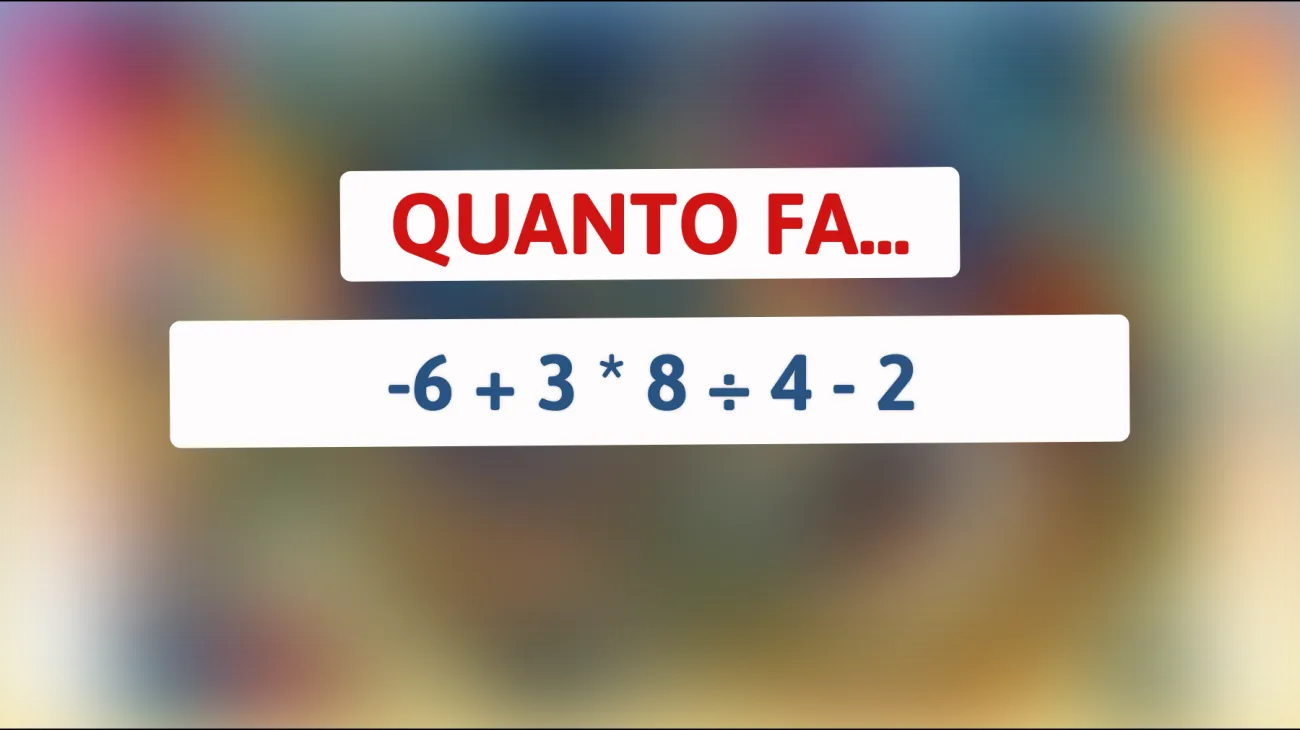 Sfida la tua mente con questo indovinello matematico: solo i veri geni riescono a risolverlo! Sei tra loro?"