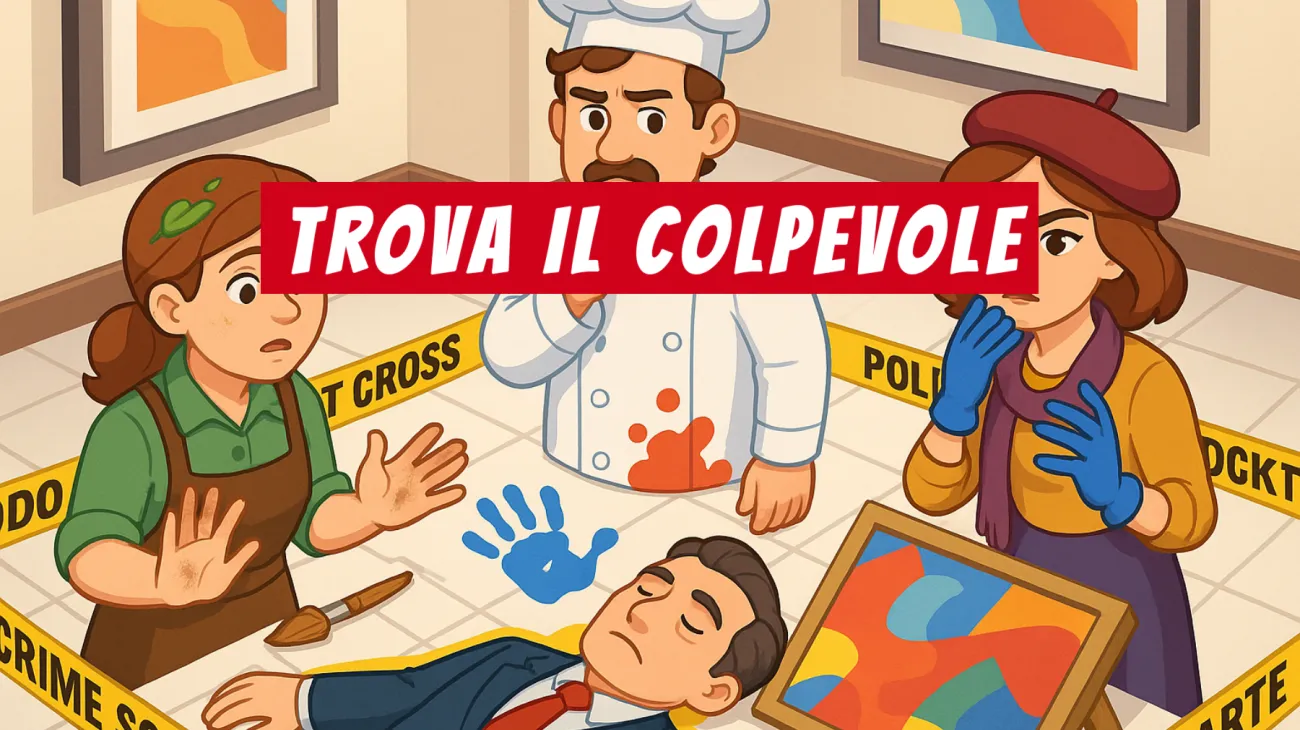 Solo il 2% riesce a scoprire chi ha ucciso il gallerista: accetti la sfida di questo enigma per veri geni?"